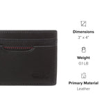 TUMI - Delta Money Clip Card Case Wallet - RFID Blocking Wallet for Men - Premium Leather - Pockets & Card Holder - Black