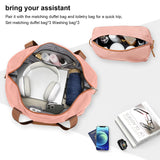 Joyway Luggage Set 3 Piece Suitcase Sets with Spinner Wheel,Hardside Expandable Travel Laggage with TSA Lock (13/20/24/28 Pink brown