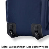 Olympia U.S.A. 29 inch Jumbo Size 8 Pockets Wheeled Rolling Duffel Bag Water Resistant Luggage Lightweight Travel Suitcase with Retractable Handle