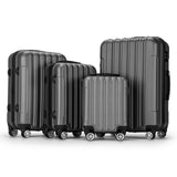 3 Piece Luggage Set Carry On Suitcase,Lightweight Travel Carry-on and Checked Luggage,Rolling Hard Shell Travel Suitcases,with Spinner Wheels TSA Locks,for Men, 20/24/28 Inch (Dark Gray-A, 4 Piece)
