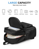 VGCUB Black School Backpacks Travel Book Bag Waterproof Work Light Aesthetic College Backpack for School Girls Boys Teens Mochilas Escolares Para Niñas Casual Daypack for Women Men