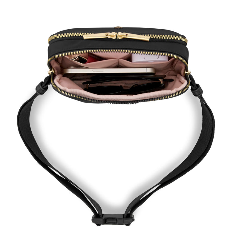 Samsonite Mobile Solution 2 Crossbody Sling Bag, Multi-Way Waist & Fanny Pack with RFID-Protected Front Pocket, Adjustable Strap, Interior Slip Pockets, Travel & Everyday Hands-Free Bag - Black