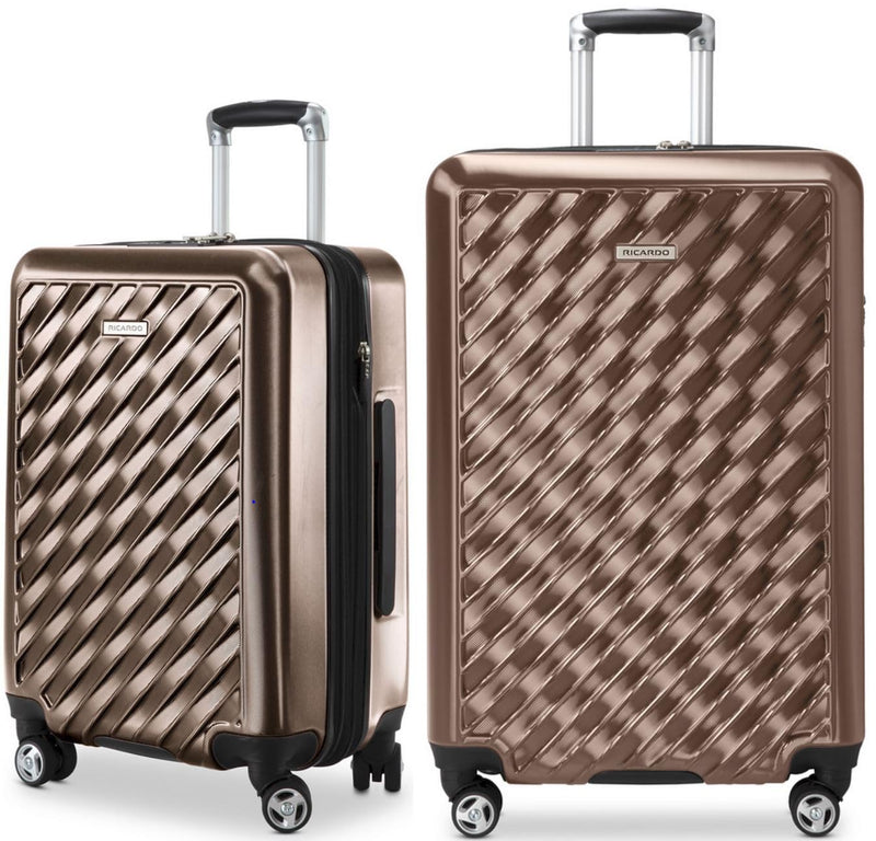 Ricardo Melrose Hardside 2-Piece Set (20" and 25") with FREE Travel Kit (Bronze)