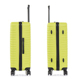 InUSA DEEP Luggage with GEL Handle | Spacious Traveling Suitcases, Travel Suitcase with Dual Spinner Wheels and Studs | 28 Inch Large Hardside Luggage | Green