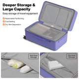 mixi 26'' Max Trunk Luggage Large Checked Luggage PC Hard Shell Rolling Travel Suitcases with Spinner Wheels & TSA Lock, Dreamy Purple