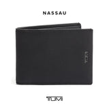 TUMI - Nassau Double Billfold Wallet - Men's Premium Leather Card Holder - RFID Protection - Smooth Black Leather