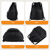 Dntorx Drawstring Backpack, Gym Bag with Water Bottle Pocket, Drawstring Sackpack, Waterproof String Backpack for Soccer, Basketball, Swim for Women Men