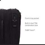 TUMI - Alpha Dual Access Expandable Carry-On Luggage - Zipper Expansion - Durable Ballistic Nylon Lightweight Suitcase -TSA Lock Tracer - Black