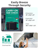 BAGSMART Carry On Luggage 20 Inch,Softside Expandable Suitcase with Spinner Wheels, Luggage 22x14x9 Airline Approved Rolling Lightweight Suitcases for Women Men, Compact Carry-On (Black)