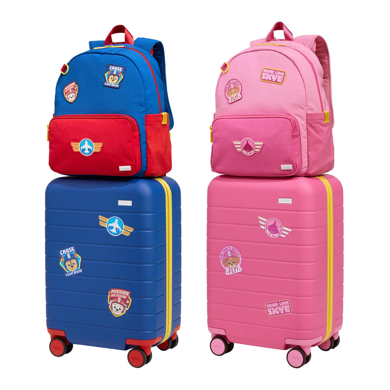 Away PAW Patrol Kids Backpack, Lightweight Daypack, Durable Zippered Backpack for Boys & Girls, Perfect for Trips & Vacations, Skye Pilot Pink