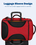 Hynes Eagle 44L Carry on Backpack Airline Approved Travel Backpack for Men Women Large Laptop Backpack 17 inch Nylon Backpack Overnight Weekender Bag Red