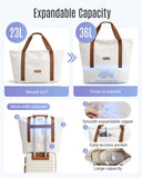 LIGHT FLIGHT Luggage Sets, Carry On Luggage 22x14x9 Airline Approved, Carry On Travel Bag Suitcases with Wheels, Expandable Hardside Lightweight Rolling with TSA Lock 2-Piece Set (DB/20),Beige