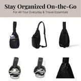 Baggallini Central Park Sling - Small 12x7 Sling Crossbody Bag for Women with Convertible Adjustable Shoulder Strap