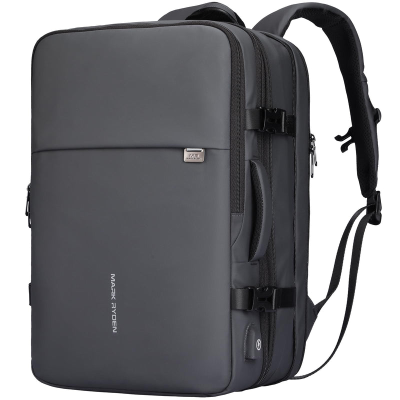 MARK RYDEN Travel Backpack for Men, 40L Airline Approved Carry on Backpack with USB Charging Port, 17.3 Inch Waterproof Business Laptop Backpack