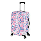 TODIYADDU Pink Love Heart Thick Elastic Geometric Luggage Protective Cover Fashion Trolley Case for Suitcase Cover Baggage Travel Bag Cases Fits for Student Boy Girl Teens Adult, S