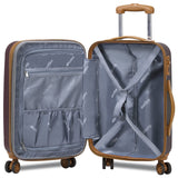 Dejuno Legion 3-PC Hardside Spinner TSA Combination Lock Luggage Set - Burgundy