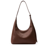 KALIDI Crescent Tote Bag, Women Underarm Handbag Vegan Leather Zipper Shoulder Purse Hobo for Evening Shopping Casual