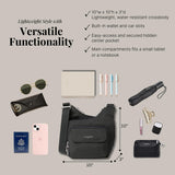 Criss Cross - Lightweight 10"x11" Womens Crossbody Nylon Travel Bag, Everyday Bag