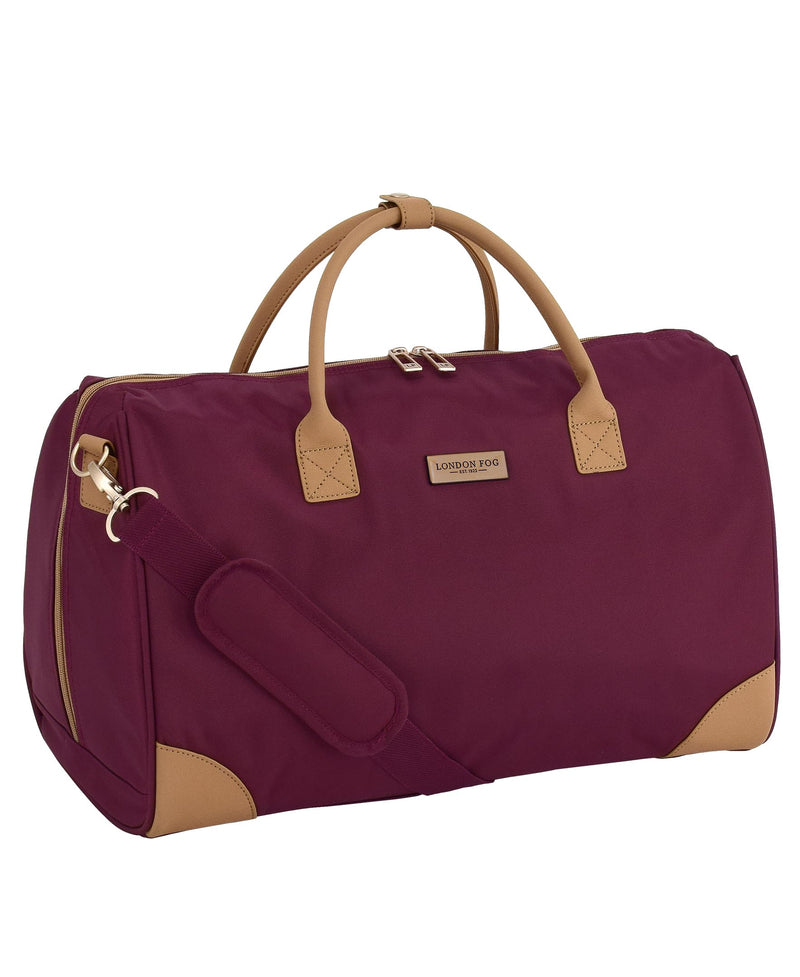 London Fog Regent Merlot 20" Weekender Satchel
