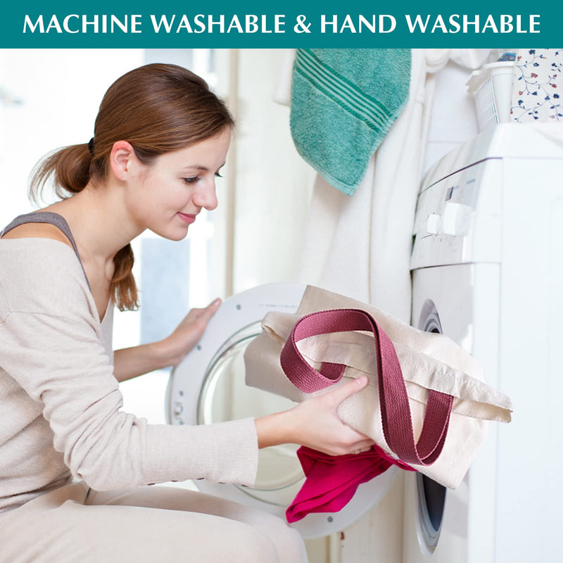 MAFYE 30 Pcs Sublimation Blanks Tote Bags, 15 Pcs Reusable Grocery Bags DIY Heat Transfer Canvas Bags & 15 Pcs Makeup Bags Shopping Totes with Customized Color for DIY, Advertising, Christmas Craft