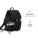 TUMI - Voyageur Ramsay Backpack - Women's Fashion Bag for Travel, Business, Work - Fits up to 14" Laptop - 15.0" X 11.8" X 6.0" - Black/Gunmetal