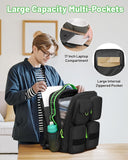 MATEIN Heavy Duty Backpack for Men, 17 Inch College Laptop Backpack with Multiple Organized Pockets, Water Resistant TSA Large Computer Teacher Bag with Shoe Compartment for Work Travel