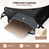 Maelstrom Travel Backpack for Women Men,Laptop Backpack Fits 15.6-17.3 Inch Laptop, Nurse/Work Bag with Insulated Lunch Box (Black)