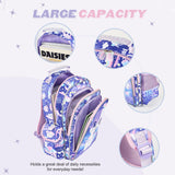 KidsPUNK Girls Backpack Kids Backpacks for Girls Cute Cat Backpack Kawaii Backpack for Preschool Elementary Kindergarten,Light Purple Color,Large Capacity,16 Inch