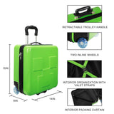 Bioworld Minecraft Creeper 15" Molded Hardside Carry-On Luggage for Toddler