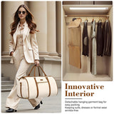 Coolife Garment Bag Travel Foldable Garment Duffel Bag Carry On Weekender Bag Suit Bag Dress Bag Convertible for Hanging Clothes Overnight Bag for Women Men Business Travel 3 Piece Set
