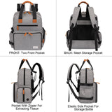 Modoker Dog Travel Bag, Airline Approved Backpack for Pet Accessories Organizer, Tote Weekend Bag with 2 Food Storage Containers, 2 Collapsible Dog Bowls, 1 Pet Mat, Grey