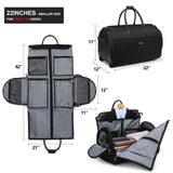 Modoker Rolling Garment Bags, Large Garment Duffle Bag with Wheels, 3 in 1 Garment Suit Luggage Bag for Women Men Business Travel Weekender