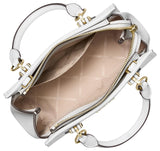 Michael Kors Women's Marilyn Small Crossbody Bag, Gold-Tone Hardware/Optic White