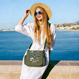 CHICGLOW Personalized Pattern Messenger Bag Cute Canvas Crossbody Bags Women/Men Shoulder Handbags Hobo Purses with Pockets
