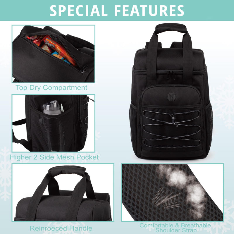 Cooler Backpack with Padded Top Handle,Lightweight Back Pack Coolers Insulated Leak Proof,Large Capacity Ice Chest for Women Men Beach Camping Picnic Fishing Hiking