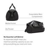 Tumi Alpha 3 Double Expansion Travel Satchel, Official Product, 1.1 gal (31 L) 0 cm 6.2 lbs (2.9 kg), Black, One Size