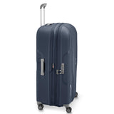 DELSEY PARIS Clavel Hardside Expandable Luggage with Spinner Wheels, Blue Jean, Checked-Large 30 Inch