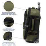 Travelpro Bold Softside 2-Piece Set — Expandable 2-Wheel Upright Carry-On Luggage with Backpack, Olive/Black