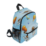 XDKDZIS Golden Planet Cartoon Astrona Ut Kids Backpack for Girls Preschool Elementary Kindergarten Boys School Bag