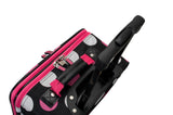 Rockland Fashion Softside Upright Luggage Set,Expandable, Multi/Pink Dot, 2-Piece (14/19)