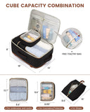 LOVEVOOK Travel Backpack for Women, 40L Carry On Backpack Flight Approved, Large Personal Item Bag Fits 17 inch Laptop, TSA Approved Luggage with 3 Packing Cubes,Waterproof Weekender Gym Daypack