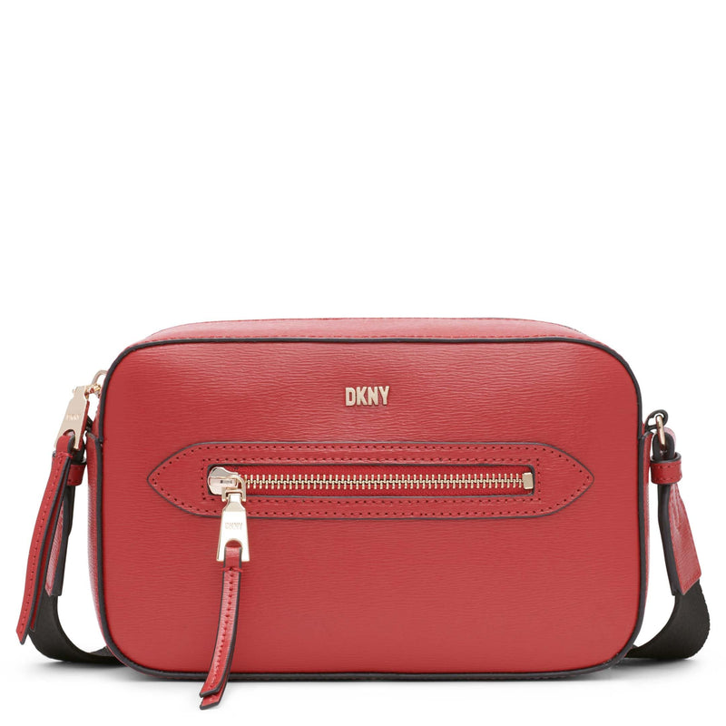 DKNY Womens Chelsea Camera Bag Crossbody, Bright Red, Medium US