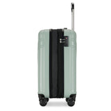 PRIMICIA GinzaTravel Luggage Sets 3-Piece Expandable Suitcases with Wheels PC+ABS Durable Hardside Luggage sets TSA lock (Light green, 3-Piece Set(20"/25"/29"))