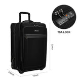 Modoker Rolling Garment Bag with Wheels Luggage for Suits with Wheels Wheeled Garment Bag for Travel 2 in 1 Rolling Duffel Bag, Black