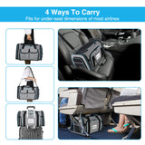 Airline Approved Pet Carrier, Large Soft Sided Pet Travel TSA Carrier 4 Sides Expandable Cat Collapsible Carriers with Removable Fleece Pad and Pockets for Cats Dogs and Small Animals