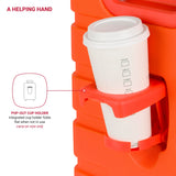 SwissGear 7366 Signature Hardside Expandable Luggage with Spinner Wheels, TSA Lock, Cup-Holder, Orange, 2-Piece Set (19/27)