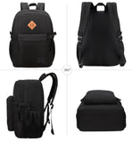 SUPACOOL Black Backpack For School, Bookbag for Boys, Girls and Kids, Boys backpacks, Laptop Compartment,Travel Backpack for Men and Women(Black)