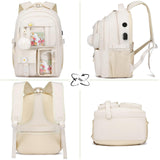 kadilong School Backpack for Teen Girls,Cute Backpacks for Women Aesthetic Bookbag Laptop Bag Back Pack for Middle School