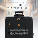 Bric's X-Bag Large Spinner with Frame, Water-Resistant 360° Wheeled Checked Luggage with Ergonomic Handle and Organized Interior – 30 Inch, Black