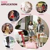 TOPBAG Travel Duffle Bag, Waterproof Weekender Carry On Tote Bags for Women, Sport Gym Bag for Men, Hospital Bag for Labor and Delivery, Overnight Luggage Bag with Trolley Sleeve Coral Pink